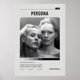 Poster Persona Movie Vintage Minimalista Persona Ingmar S