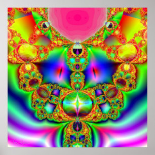 Poster Personagem de desenho animado Fractal
