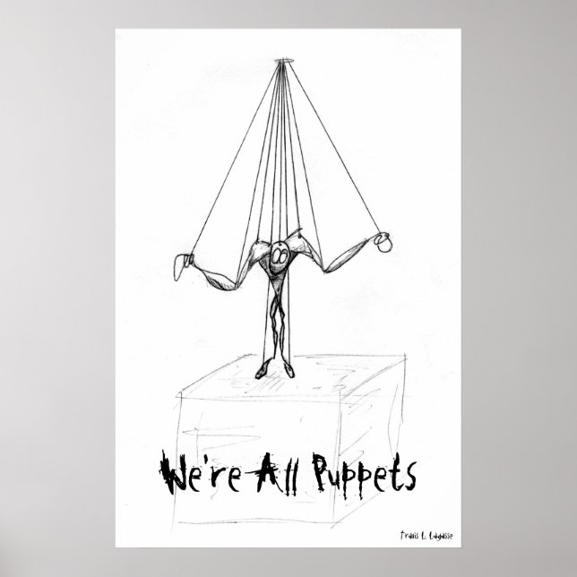 Poster Personagem de desenho animado Marionette String Pu (Frente)