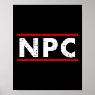 Poster Personagem Não Jogador 1 - Meme de PNJ