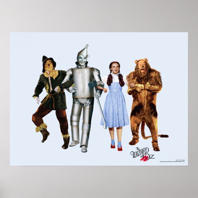 Poster Personagens Clássicos do Mágico de Oz (Frente)