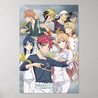 Poster personagens de guerras comidas