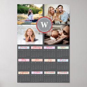 Poster Personalização da Colagem de Fotos da Família Mode