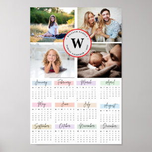 Poster Personalização da Colagem de Fotos da Família Mode