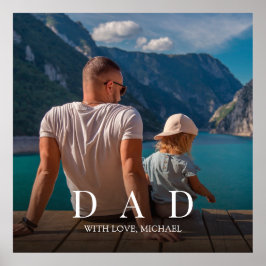 Poster Personalização minimalista da família de Pais de f