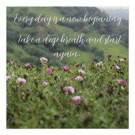 Póster Personalização motivacional da natureza