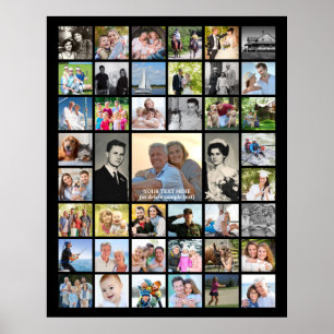 Poster Personalização Personalizada da Colagem de Fotos d