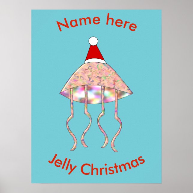 Poster Personalizada de Água-Viva do Partido Natal (Frente)