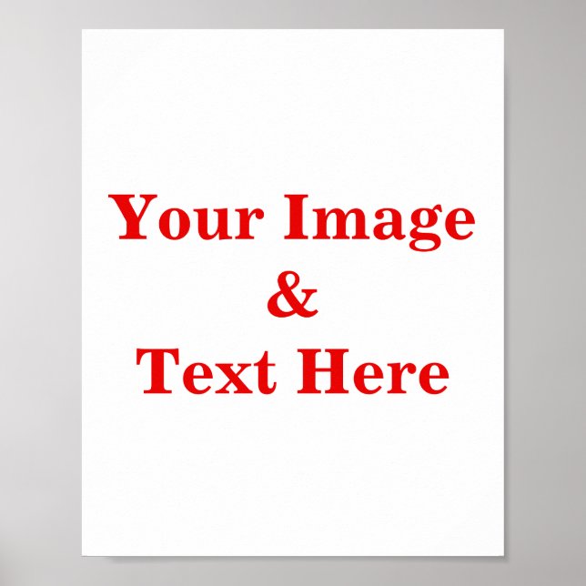 Poster Personalizada Personalizada Sua Própria Foto (Frente)