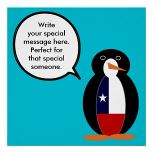 Póster Personalizada Sra. Penguin