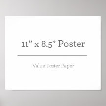Poster personalizado 11 x 85