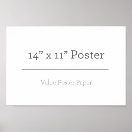 Poster personalizado 14 x 11