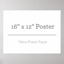 Poster personalizado 16 x 12