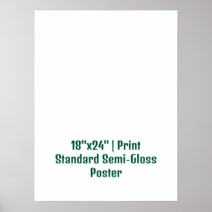 Poster Personalizado 18"x24" Semi-Brilho Padrão