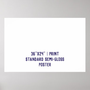 Poster Personalizado 36"x24" Semi-Brilho Padrão