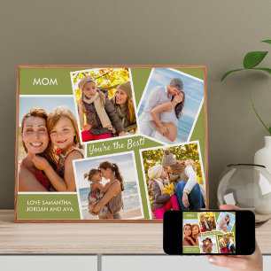 Poster Personalizado 5 Foto Collage MOM Você é o melhor