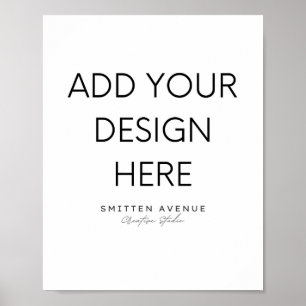 Poster personalizado 8x10 (Corresponder)