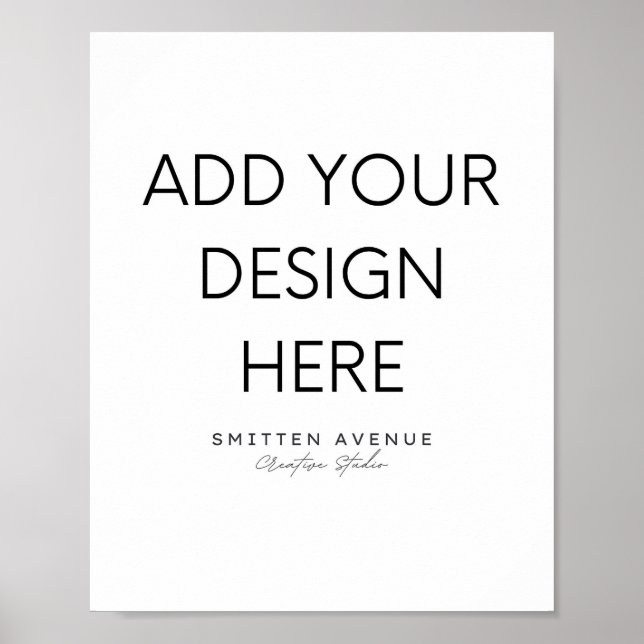 Poster personalizado 8x10 (Corresponder) (Frente)