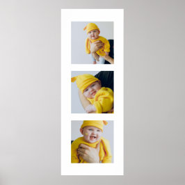 Poster Personalizado Adicionar 3 Fotografias Personalizad