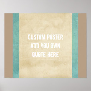 poster personalizado adicione o seu próprio estilo