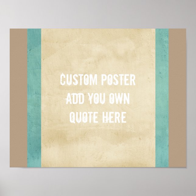poster personalizado adicione o seu próprio estilo (Frente)