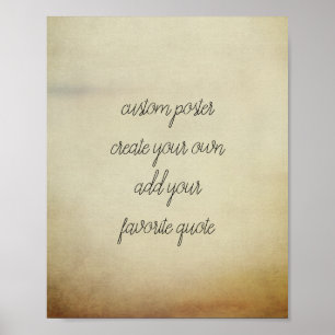 poster personalizado adicione seu próprio estilo d