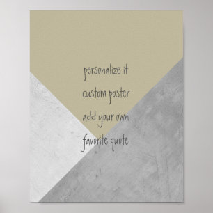 poster personalizado adicione sua própria citação