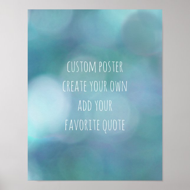 poster personalizado adicione sua própria citação  (Frente)
