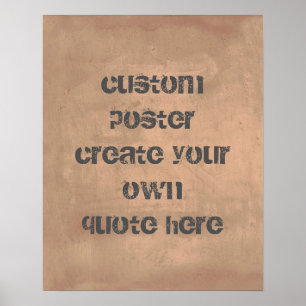 poster personalizado adicione sua própria cotação