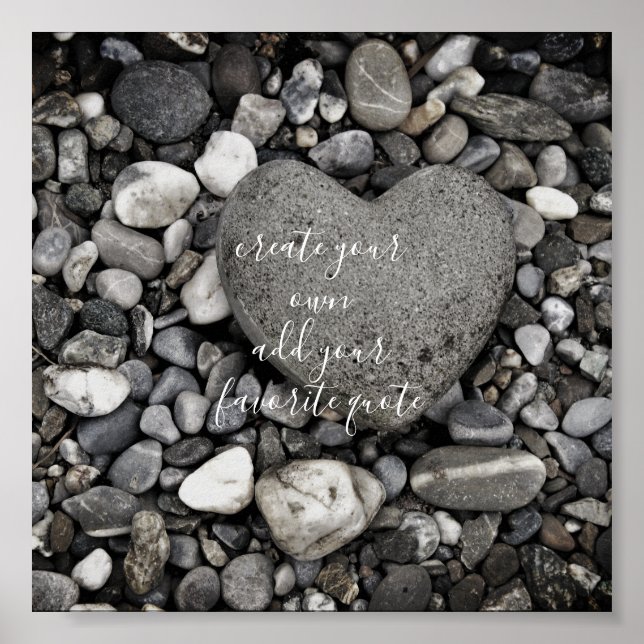 poster personalizado adicione sua própria cotação (Frente)