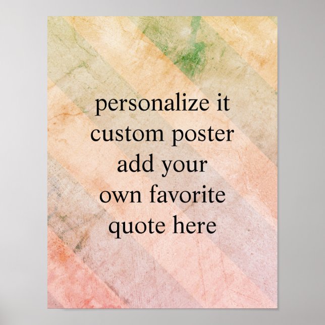poster personalizado adicione suas faixas de chiqu (Frente)