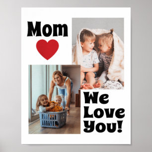 Poster Personalizado Amo-Te Foto Mãe - Personalize Com Ph