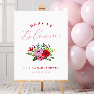 Poster Personalizado - Bebê com Chá de fraldas Floral Bri