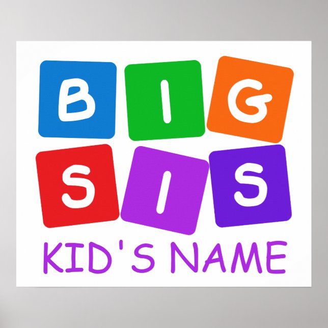 Poster personalizado Big Sis (Frente)