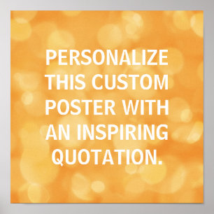 Poster personalizado, citações feitas sob