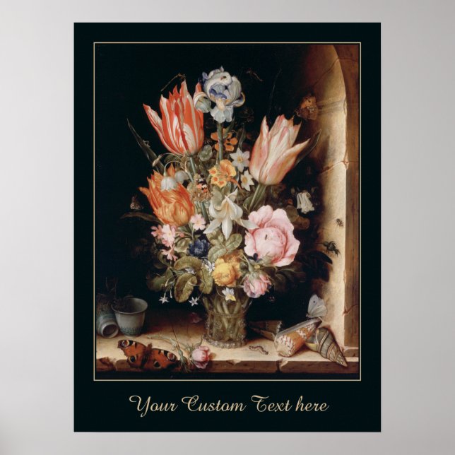 Poster personalizado das Flores de Van den Berghe (Frente)