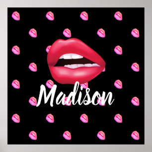 Poster Personalizado de Bela Bela Makeup Lipstick Mouth