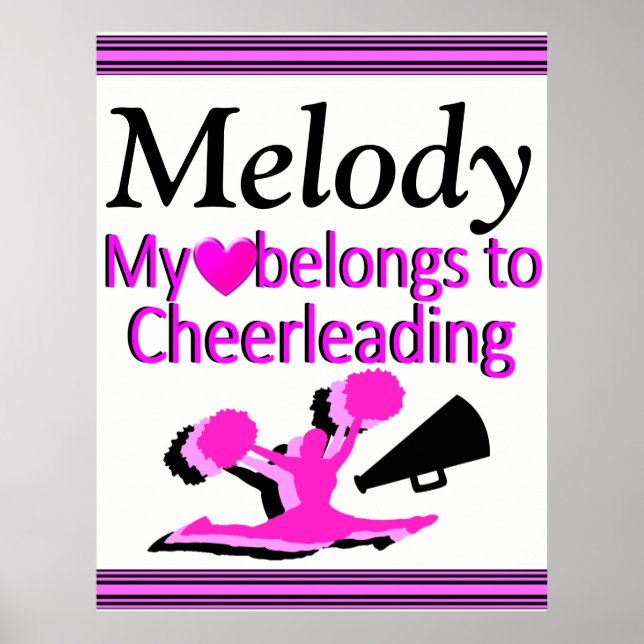 POSTER PERSONALIZADO DE CHEERLEADING LOVE (Frente)
