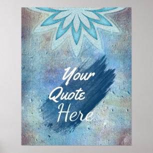 Poster Personalizado de Flor de Lotus de Cotação Personal
