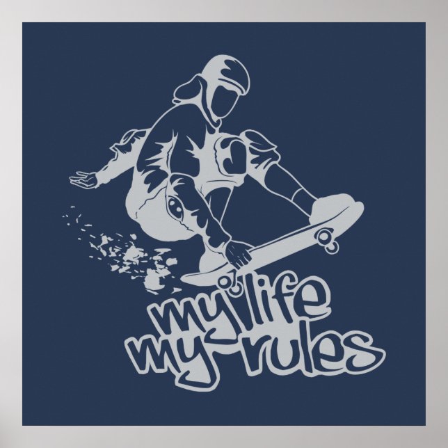 Poster personalizado de skate (Frente)