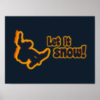 Poster personalizado de snowboard