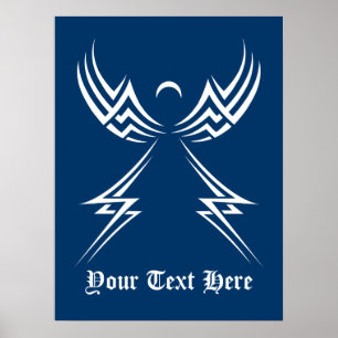 Poster personalizado do Anjo Tribal
