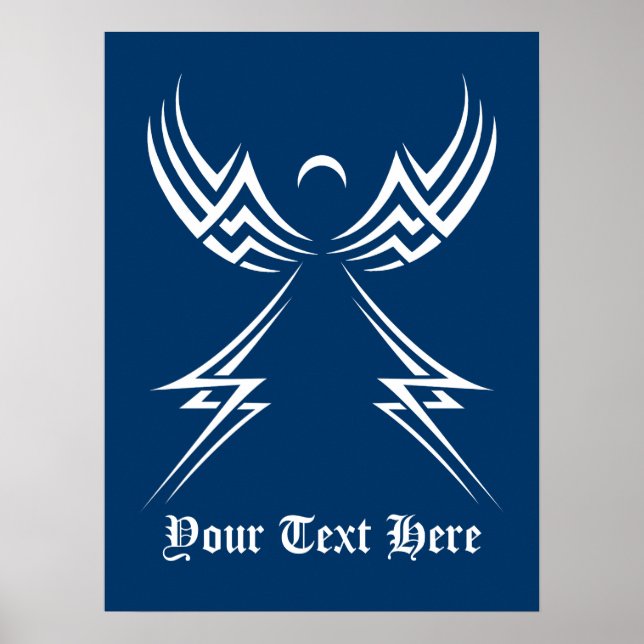Poster personalizado do Anjo Tribal (Frente)