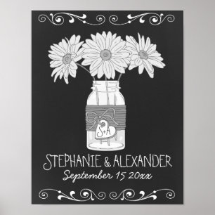 Poster Personalizado do Chalkboard Mason Jar