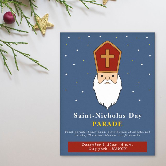 Poster Personalizado do Desfile do Dia do santo Ni (Saint Nicholas Day Parade Custom Poster)