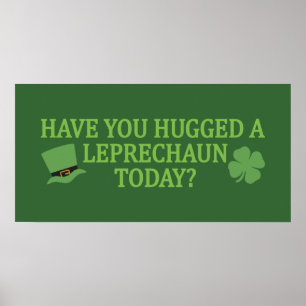 Poster personalizado do Hug Leprechaun