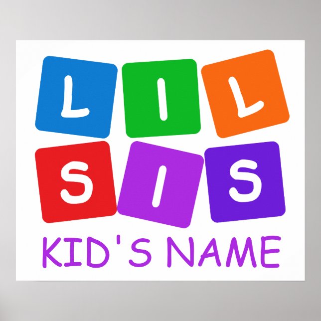 Poster personalizado do Little Sis (Frente)