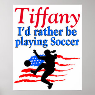 POSTER PERSONALIZADO DO USA SOCCER PLAYER