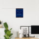 Póster Personalizado - Dourado Confetti e Marinho Azul Be (Home Office)