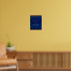Póster Personalizado - Dourado Confetti e Marinho Azul Be (Living Room 2)